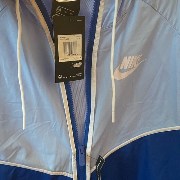 NWT Nike Sportswear Windrunner Jacket Royal, Royal Tint & White Women's Size XXL - Picture 6 of 17